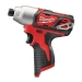 Milwaukee® M12™ 2494-22 2-Tool Combo Kit, Battery, Lithium-Ion, 5 -Piece, 275 in-lb Torque, 0 to 2500 rpm RPM, Red