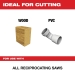 Milwaukee® SAWZALL® 48-00-5015 Fleam Ground Blade, 6 TPI, 6 in Length, 1.6 in Width
