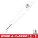 Milwaukee® SAWZALL® 48-00-5015 Fleam Ground Blade, 6 TPI, 6 in Length, 1.6 in Width