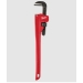 Milwaukee® 48-22-7124 Pipe Wrench, 3 in Jaw, Steel Body, 24 in Length, Black/Red, Ergonomic Handle, Black Oxide