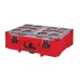Milwaukee® PACKOUT™ 48-22-8432 Deep Organizer, Polymer, 7 in H, 19.7 in W, 15.2 in D, 50 lb Load, 6 -Compartment, Red