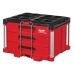 Milwaukee® PACKOUT™ 48-22-8443 3-Drawer Tool Bo, Metal/Polymer, 14.3 in H, 22.2 in W, 16.3 in D, 50 lb Load, Black/Red