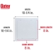 Oatey® 34045 Access Panel, HIPS, Flush, Surface Installation / Mounting, 10-1/4 in Length, 10-1/4 in Width, White