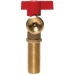 Oatey® 38870 Washing Machine Valve With 1/4 Turn Red Handle, Lever Operator, 3/4 in Inlet Connection, Brass Body