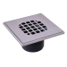 Oatey® 42287 Testable Drain, For Pipe Size: 2 in, PVC Body, Stainless Steel Grate, Polished, Drain Function Type