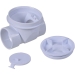 Oatey® 43900 Backwater Valve, 3 in Inlet Connection, 3 in Outlet Connection, PVC Body