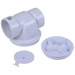 Oatey® 43900 Backwater Valve, 3 in Inlet Connection, 3 in Outlet Connection, PVC Body
