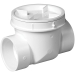 Oatey® 43900 Backwater Valve, 3 in Inlet Connection, 3 in Outlet Connection, PVC Body