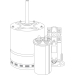 PROTECH™ 70-101323-65 Fan Blade, 24 in Diameter, 10 deg Blade Pitch, 2 Blades, 1/2 in Bore Diameter, Blade Function Type