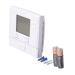 Rheem® T771 Thermostat, 1H/1C Stages, Auto Changeover: No, Battery, Hardwired Power Source, LCD Display, 4-3/4 in Width