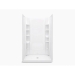 STERLING® 72322100-0 Shower Back Wall Set, Wall Installation / Mounting, 48 in Length, 72-1/2 in Height, Acrylic, White