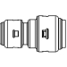 SharkBite™ SharkBite Max™ UR058 Reducing Coupling, 3/4 in, Push-to-Connect, Reducing Coupling, 1/2 in, Push-to-Connect