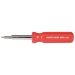 Sioux Chief 314-10 6-in-1 Screwdriver, 1/4 in, 5/16 in Drive, 6 -Piece, Phillips, Slotted Drive, Red Handle