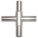 Sioux Chief 390-50134 4-Way Faucet Stem Key, For Use With: 1/4 in, 9/32 in, 5/16 in and 11/32 in Faucet and Sillcock