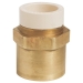 Sioux Chief 647-CG2 Straight Socket, Socket Fitting, 1/2 in Connection Size 1, Connection Type 1: CPVC, Brass