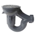 Sioux Chief WeldOne™ 800-PPK Integral-Trap Floor Drain, For Pipe Size: 2 in, Hub Outlet Connection, PVC Body, Round