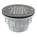 Sioux Chief 825-27P Shower Module Drain, For Pipe Size: 2 in, Hub Outlet Connection, PVC Body, Stainless Steel Grate