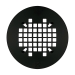 Sioux Chief 827-2SMRPK1 Round Snap-in Replacement Strainer, Bronze, Matte Black, 4-1/4 in Diameter