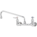 T&S B-0231 Double Pantry Faucet, Wall Installation / Mounting, 23.09 gpm Flow Rate, Polished Chrome, 12 in Spout Reach