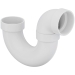 Tigre 706-X-3668 DWV P-Trap, 1-1/2 in Inlet Connection, Hub Inlet Connection, 1-1/2 in Outlet Connection, PVC, White