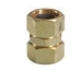 TracPipe® AutoFlare® FGP-CPLG-500 Coupling Insert, 1/2 in Connection Size 1, 1/2 in Connection Size 2, Brass