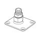 TracPipe® FGP-RFG-500 Flange Fitting, 1/2 in Connection Size 1, Steel, Fitting Function Type