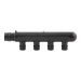 Uponor ProPEX® Q2247550 Branch Multi-Port Tee With (4) 1/2 in Outlets, 3/4 in Connection Size 1, Connection Type 1: PEX