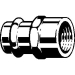 Viega ProPress® 79315 Adapter, Adapter Fitting, Connection Size 1: 3/4 in, Connection Type 1: Press, Bronze
