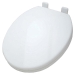 WOLVERINE BRASS® 39711 Toilet Seat, Round Bowl Shape, Yes, For Use With: 39707 Toilets, Seat Function Type