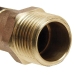 WOLVERINE BRASS® ProSeries 50228 1/4-Turn Hose Bibb, 1/2 in Inlet Connection, MIP Inlet Connection, Brass Body