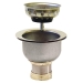 WOLVERINE BRASS® 52810 Posi-Lock Deep Dish Sink Strainer, Stainless Steel, Polished, 4-1/2 in Outside Diameter