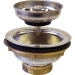 WOLVERINE BRASS® 52813W Deluxe Duo Sink Strainer, Brass, Strainer Function Type