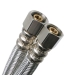 WOLVERINE BRASS® Finale Ultimate 57643US Flexible Dishwasher Connector, 6 ft Length, 3/8 in Connection Size 1