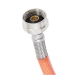 WOLVERINE BRASS® 57670 Toilet Connector, 12 in Length, 3/8 in Connection Size 1, Connection Type 1: Tube