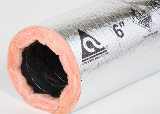 Atco 13602405 #036 Series 5 in Insulated Flexible Duct - 25 ft L, R-6, Silver / Metallic
