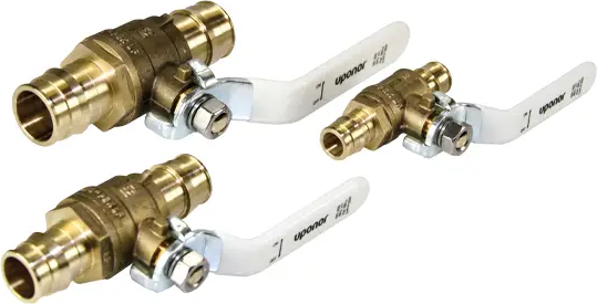 Uponor LFR4815050 ProPEX 1/2 x 1/2 Ball Valve - Brass, PEX-A, Expansion x Expansion