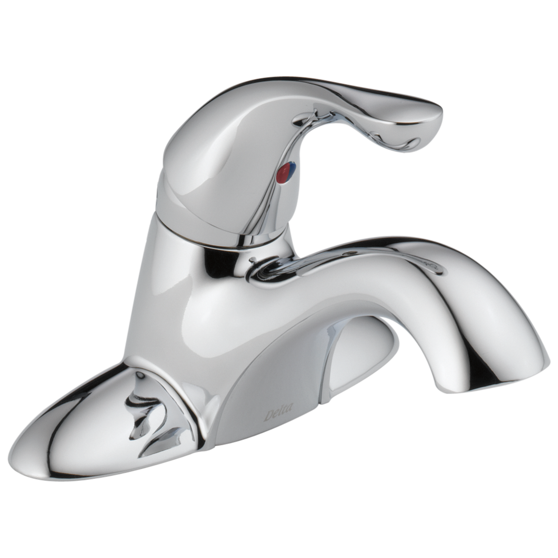delta® 501-DST Classic 1-Handle Centerset Bathroom Faucet - Chrome, 3 Hole, 1.2 GPM