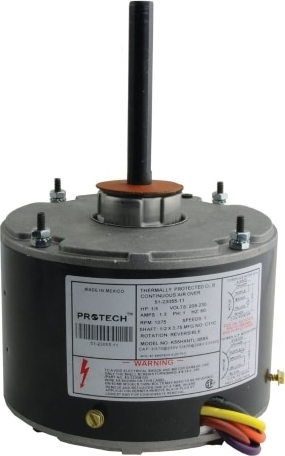 Rheem® 51-23055-11 1/5 HP Single-Speed 1,075 RPM 208/230V Reversible Condenser Fan Motor